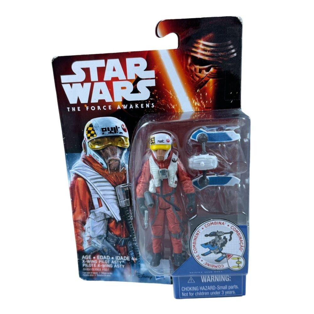 Star Wars The Force Awakens X-Wing Pilot Asty 3.75" Action Figure